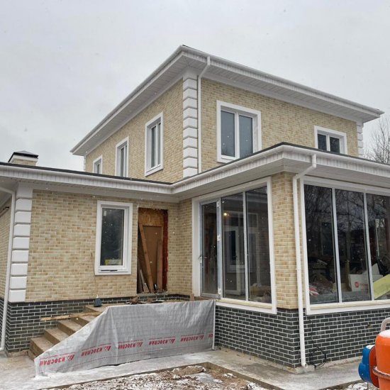 Клинкерная плитка для фасада BestPoint Retro brick Salt (32 шт.= 0,5 кв.м) бежево-коричневая 245х65х8,5 мм