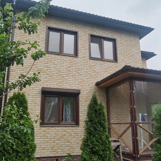 Клинкерная плитка для фасада BestPoint Retro brick Salt (32 шт.= 0,5 кв.м) бежево-коричневая 245х65х8,5 мм