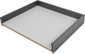 Ящик выдвижной Flowbox 45x10.4x50.4 см сталь/ЛДСП цвет антрацит