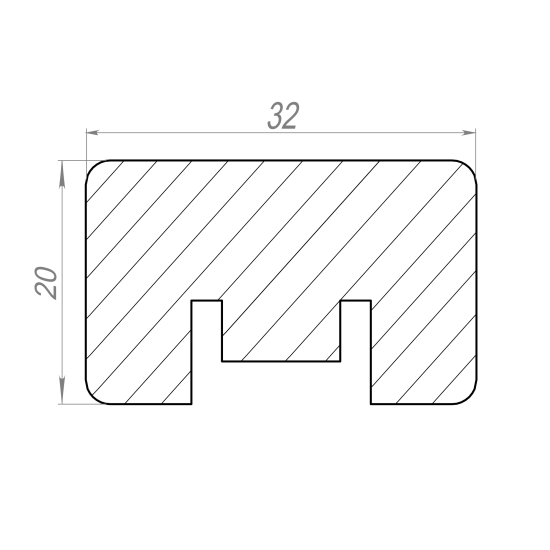 Рейка МДФ Portika цвет дуб 2700x20x32 мм