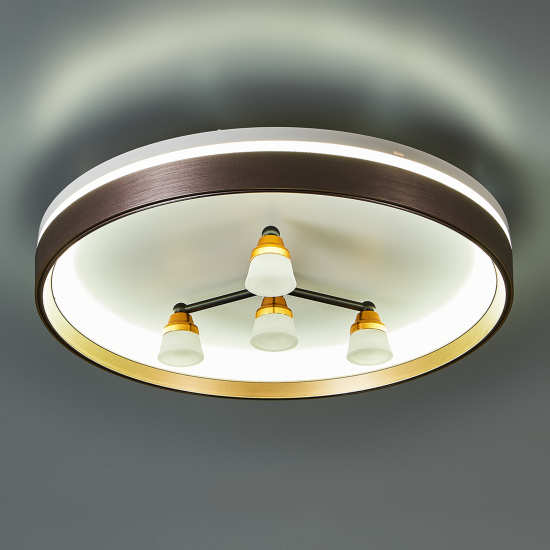 Люстра потолочная светодиодная De City Норден 96 Вт с пультом управления