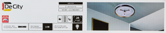 Люстра потолочная светодиодная De City Норден 96 Вт с пультом управления