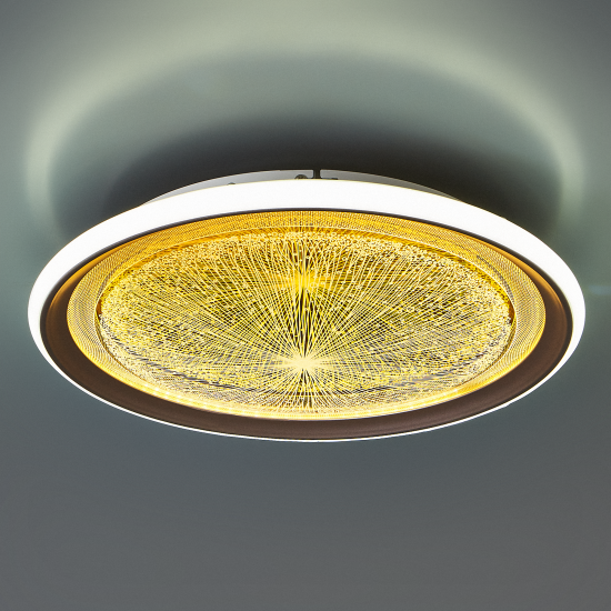 Люстра потолочная светодиодная DeMarkt Норден 82 Вт с пультом управления