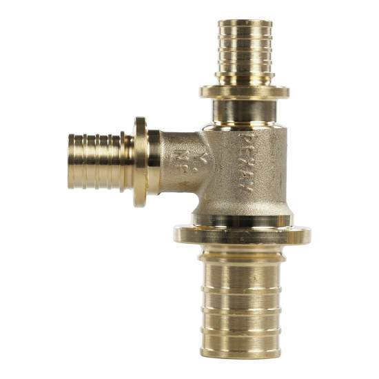 Тройник переходной Рехау 25x16x16 мм латунь