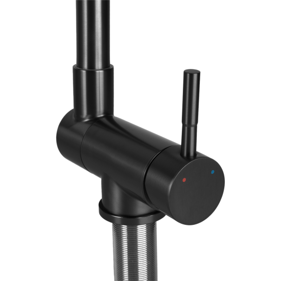 Смеситель для кухни Сиг общая высота 35 см цвет черный