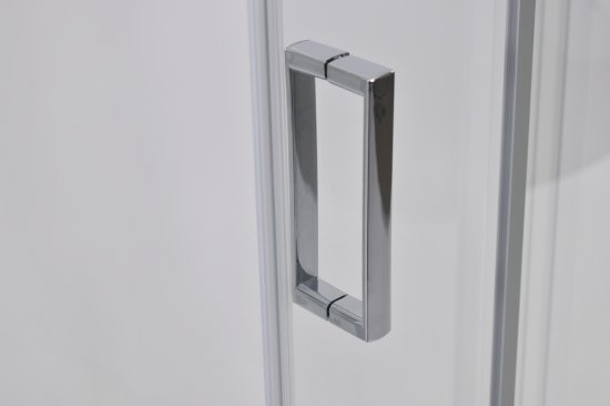 Душевая ширма Метакам Apart 1/4 круга 80x80x185см цвет профиля хром раздвижная стекло 4мм прозрачное
