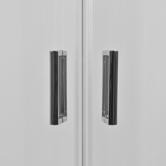 Душевая ширма Метакам Apart 1/4 круга 80x80x185см цвет профиля хром раздвижная стекло 4мм прозрачное