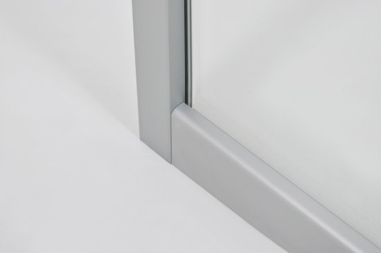 Душевая ширма Метакам Apart 1/4 круга 80x80x185см цвет профиля хром раздвижная стекло 4мм прозрачное