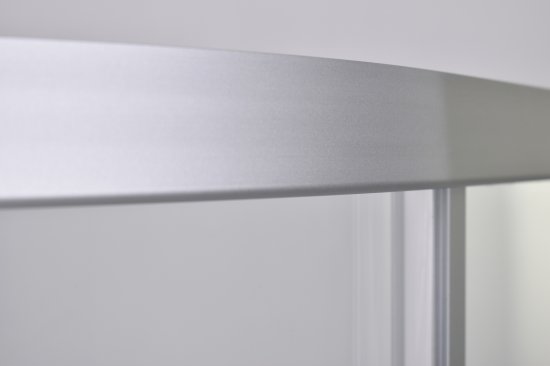 Душевая ширма Метакам Apart 1/4 круга 80x80x185см цвет профиля хром раздвижная стекло 4мм прозрачное