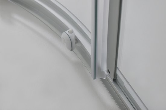 Душевая ширма Метакам Apart 1/4 круга 80x80x185см цвет профиля хром раздвижная стекло 4мм прозрачное