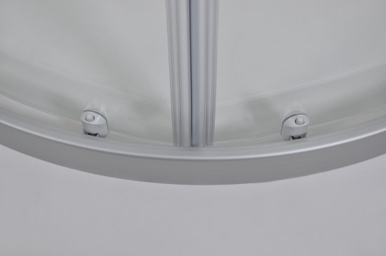 Душевая ширма Метакам Apart 1/4 круга 80x80x185см цвет профиля хром раздвижная стекло 4мм прозрачное