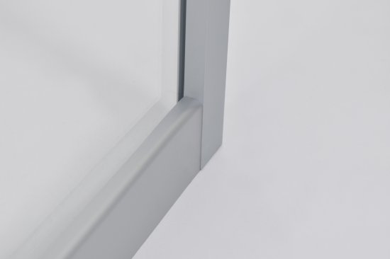 Душевая ширма Метакам квадратная 80x80x185см цвет профиля хром раздвижная стекло 4мм прозрачное