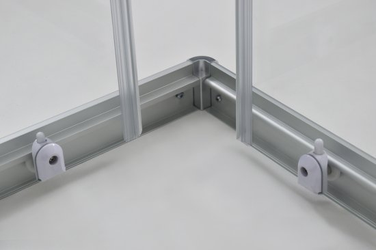 Душевая ширма Метакам квадратная 80x80x185см цвет профиля хром раздвижная стекло 4мм прозрачное