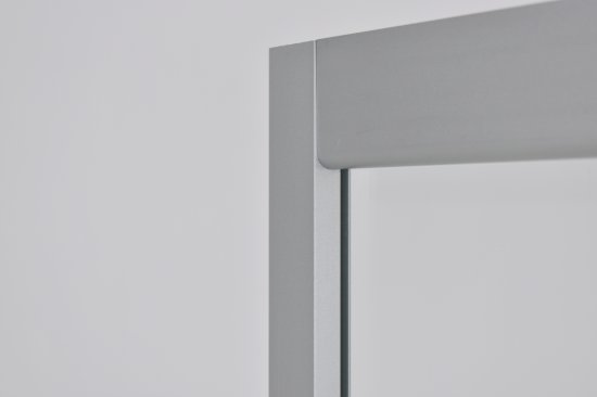 Душевая ширма Метакам квадратная 80x80x185см цвет профиля хром раздвижная стекло 4мм прозрачное