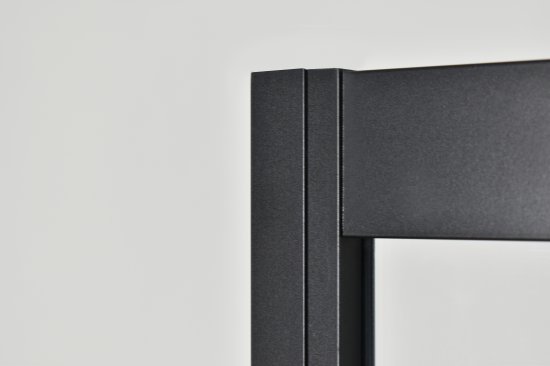 Душевая ширма Apart Black Метакам 1/4 круга 80x80x185см цвет профиля черный раздвижная стекло 4мм прозрачное
