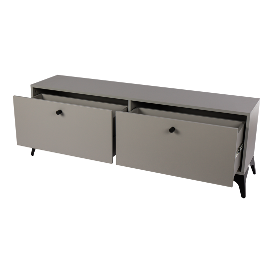 Тумба под телевизор Kub Моно 140x36x32 см ЛДСП цвет серый