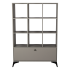 Стеллаж Kub Моно 9 секций 105x140x31.7 см ЛДСП цвет серый