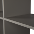 Стеллаж Kub Моно 9 секций 105x140x31.7 см ЛДСП цвет серый