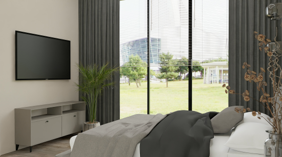 Тумба под телевизор Kub Моно 140x54x32 см ЛДСП цвет серый