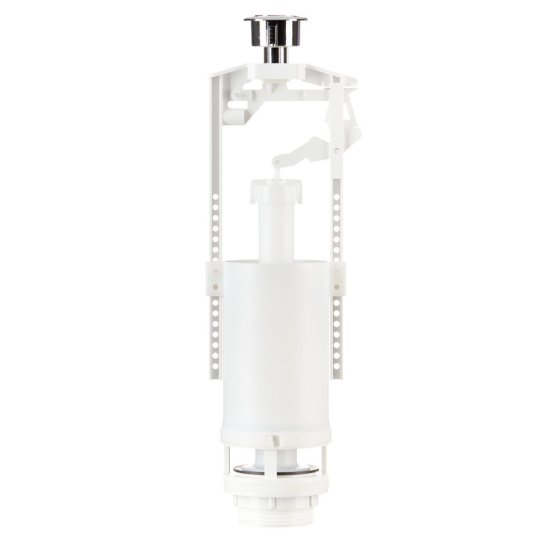 Клапан сливной Alcadrain поршневой однорежимный кнопка пластик хром (A2000)