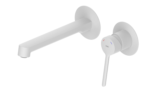 Смеситель для раковины Iddis Odda ODDWT00i65, скрытый монтаж, однорычажный, цвет белый матовый