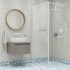Смеситель для раковины Iddis Odda ODDWT00i65, скрытый монтаж, однорычажный, цвет белый матовый