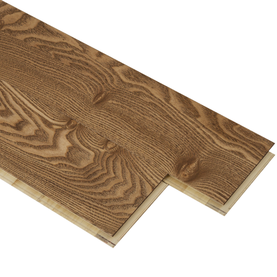 Паркетная доска однополосная «Ясень Янтарный AW» 0.909 м²