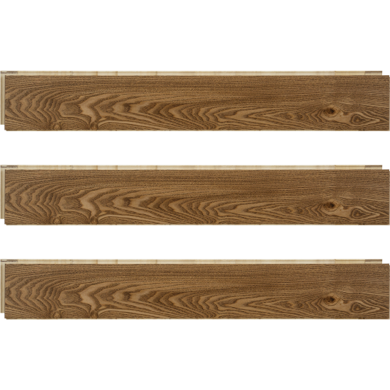 Паркетная доска однополосная «Ясень Янтарный AW» 0.909 м²