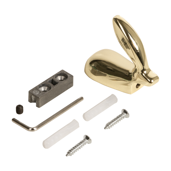 Крючок мебельный Ajax MB-LM/K-001 5x5.8x1 см цвет золотой