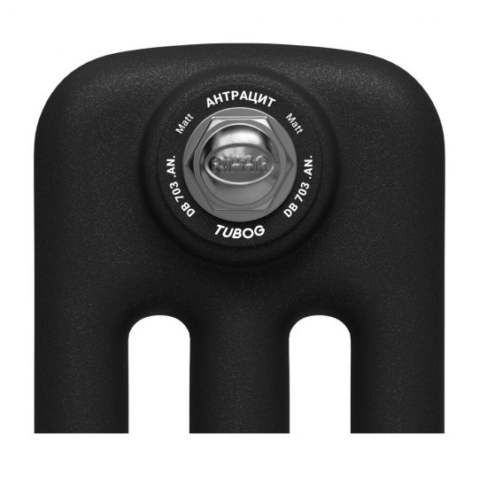 Радиатор стальной трубчатый Rifar Tubog 1800х184 мм 3/4 4 секции нижнее подключение антрацит