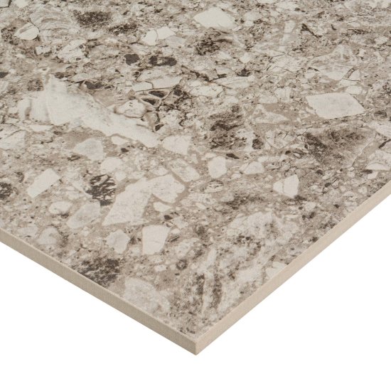 Керамогранит Grasaro Terrazzo белый 600х600х9 мм (5 шт.=1,8 кв.м)