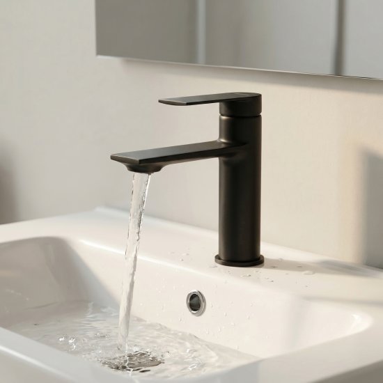 Смеситель для раковины Osgard Endi 18013 однорычажный цвет черный матовый