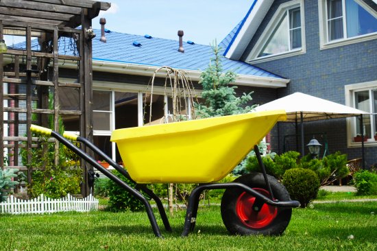 Тачка садовая одноколесная 175 кг/110 л