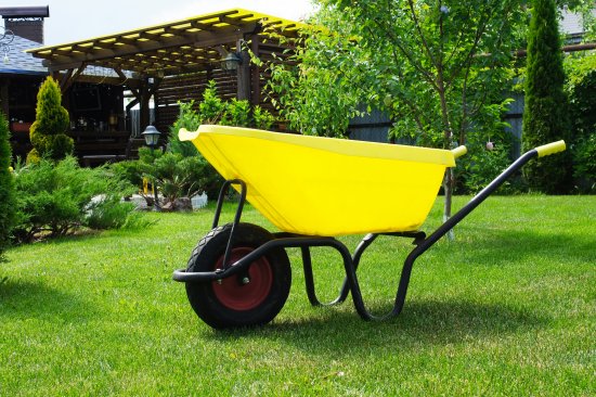 Тачка садовая одноколесная 175 кг/110 л