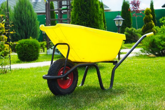 Тачка садовая одноколесная 175 кг/110 л