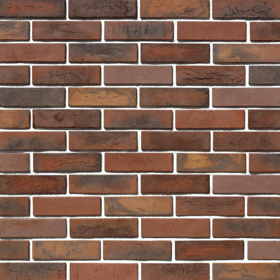 Камень искусственный White Hills Терамо Брик махагон коричневый 1.34 м²