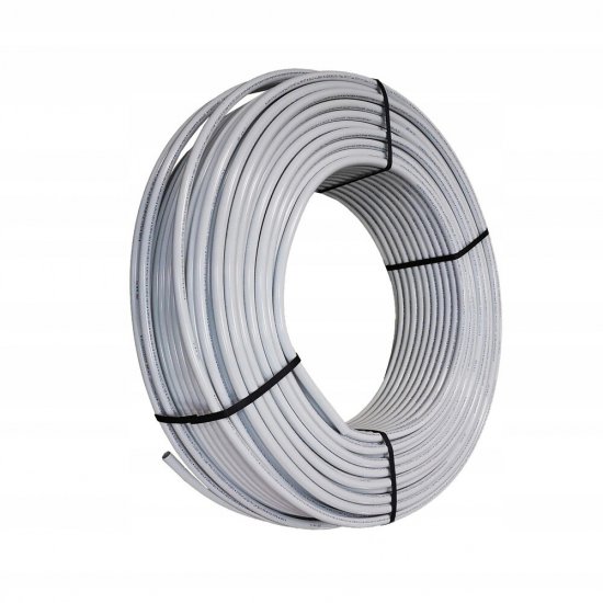 Труба для теплого пола PERT+AL+PERT РВК 16х2 мм из термостойкого полиэтилена (100 м) белая (33783)