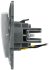 Выключатель одноклавишный с подсветкой/индикацией - Legrand Etika - 10А 250В безвинтовые зажимы - алюминий