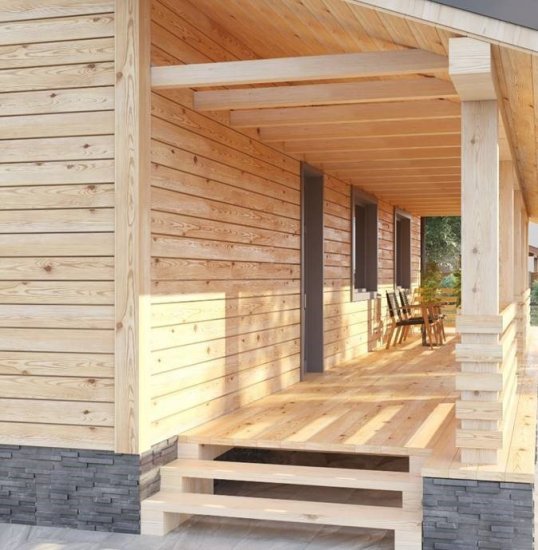 Планкен 20x140x1000 мм Лиственница прямой с фаской угла