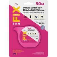 Универсальная нейлоновая нить для герметизации резьбовых соединений Sanfix 41505