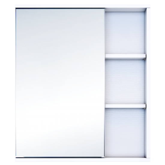 Зеркальный шкаф Vigo Matteo 15.6x70x70 см цвет белый
