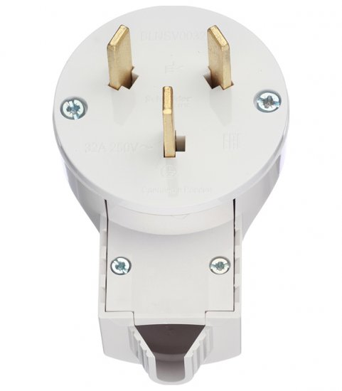 Вилка силовая угловая для электроплит Blanca с заземлением 2Р+N 32 А 250 В IP20