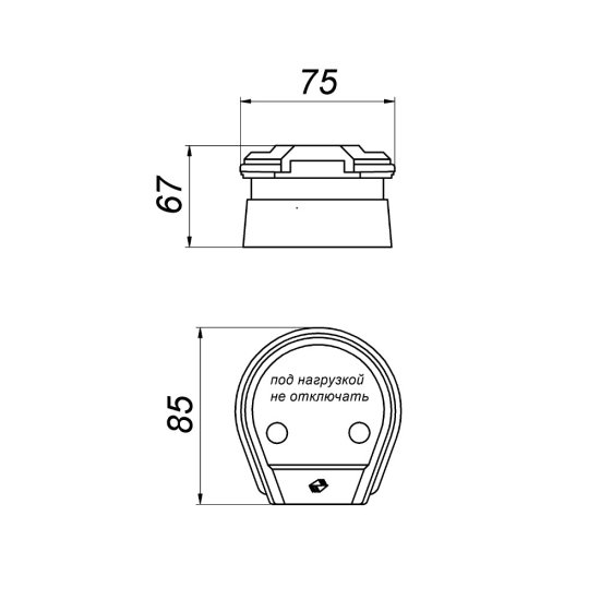 Комплект для подключения электроплит Svet СЭ РВШ 32-002 открытая установка с заземлением 2Р 32 А 250 В IP20 (0303-00010)