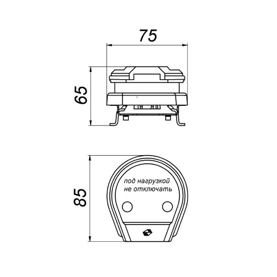Комплект для подключения электроплит Svet СЭ РВШ 32-003 скрытая установка с заземлением 4Р 32 А 250 В IP20 (0304-00010)