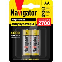 Аккумулятор Navigator AAA мизинчиковый LR03 1,2 В 1000 мАч (2 шт.)