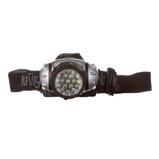 Фонарь налобный Navigator светодиодный 19 LED на батарейках AAA пластик (949171)