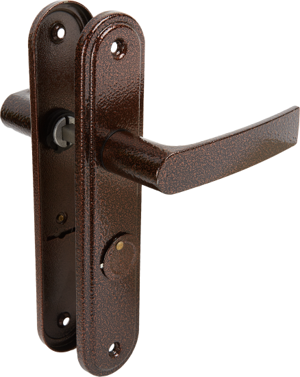 Ручка дверная входная на планке д/ЗВ9 902 НР0501 медный антик