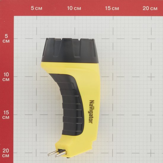 Фонарь ручной Navigator (949522) светодиодный 7 LED аккумуляторный SLA 700 мАч ударопрочный пластик с прямой зарядкой от сети