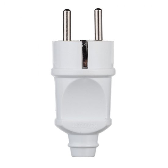 Вилка прямая с заземлением 16 А 250 В Navigator белая (613598/)