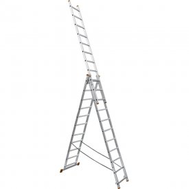 Алюминиевая трехсекционная лестница TDM ELECTRIC Народная ЛА
